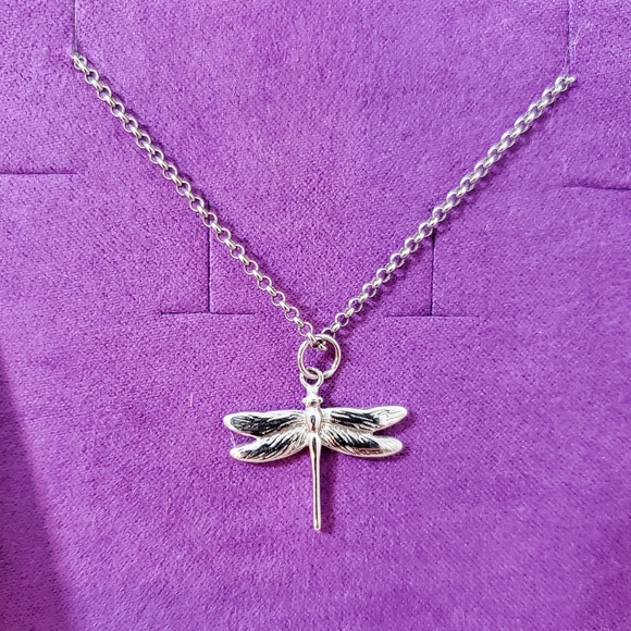 NIB Dragonfly Necklace Silver 925 by MURU Jewellery London - Picture 2 of 10